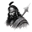 Turkish Warrior tattoo design idea