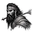 Turkish Warrior tattoo design idea