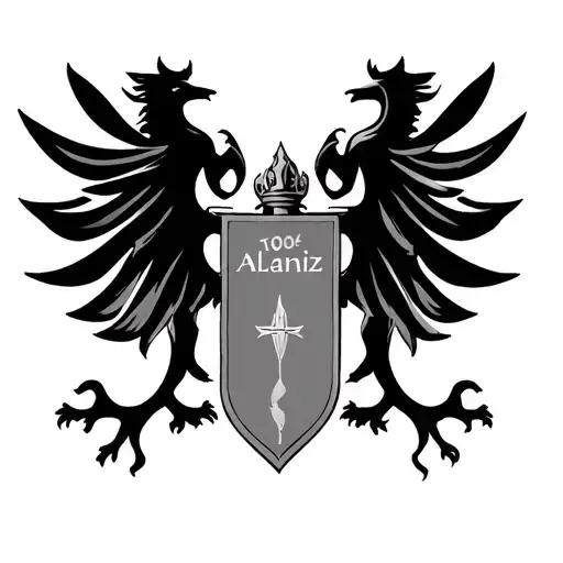 Alaniz family crest tattoo design idea