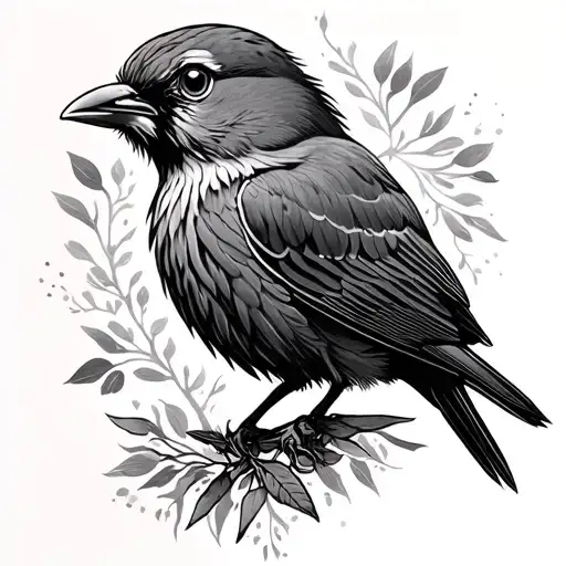 Lark tattoo design idea