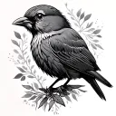Lark tattoo design idea