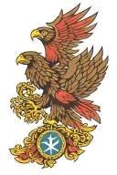 serbian eagle tattoo design idea