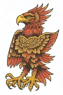 serbian eagle tattoo design idea