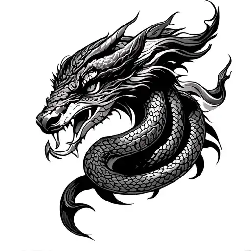 rahu with snake tattoo design tattoo design idea