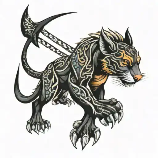 hardwork discipline tattoo design idea