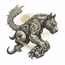 hardwork discipline tattoo design idea