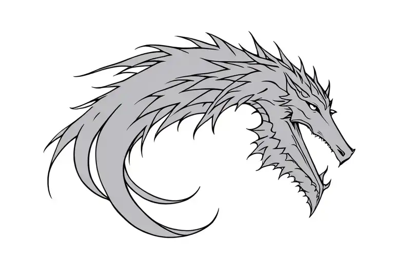 hela fenrir jormungandr 3 figures chest tattoo design tattoo design idea