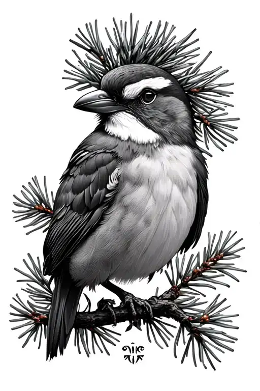 Lark spruce tattoo design idea
