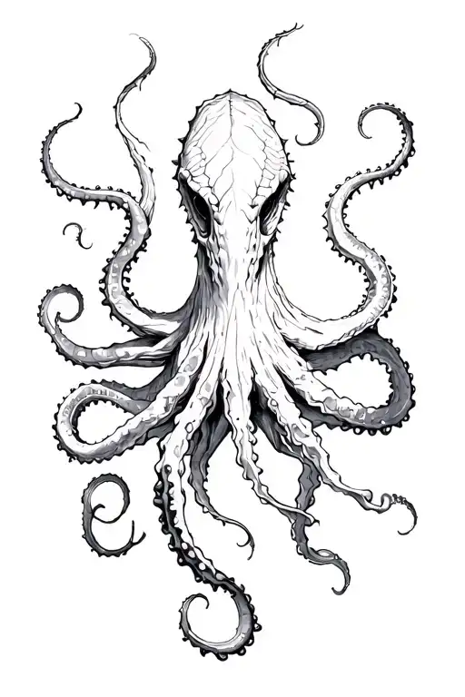 Kraken tattoo design idea