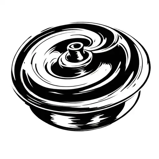 spinning top tattoo design idea