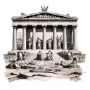 Parthenon tattoo design idea