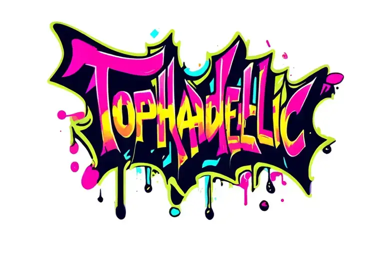 "Tophadellic" dj tattoo tattoo design idea