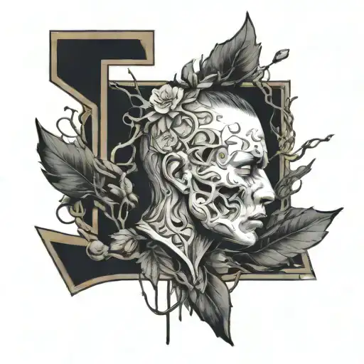 NF rapper albums pathway tattoo design idea