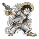 monkey d luffy tattoo design idea