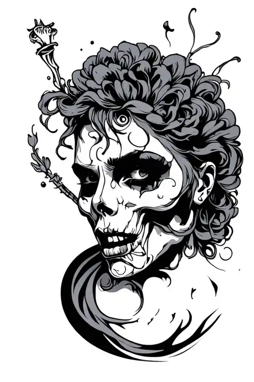 sexe alcool violence tattoo design idea