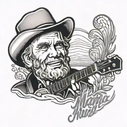 mama tried Merle haggard tattoo design idea