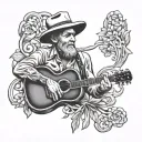 mama tried Merle haggard tattoo design idea