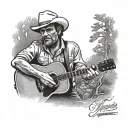 mama tried Merle haggard tattoo design idea