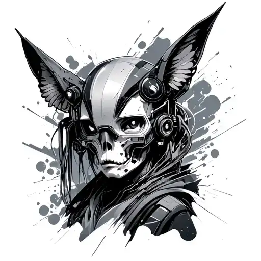 Cyberpunk Edgerunners tattoo design idea