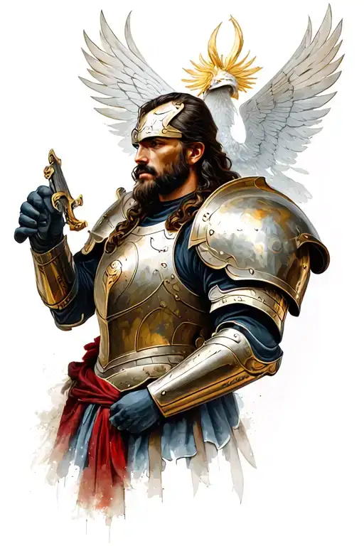 Full Armor Of God tattoo design idea