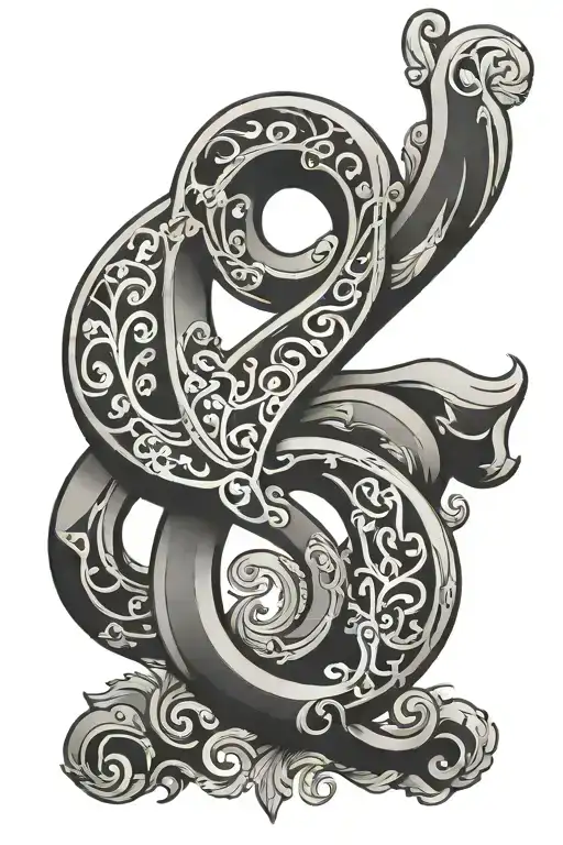 ampersand tattoo design idea