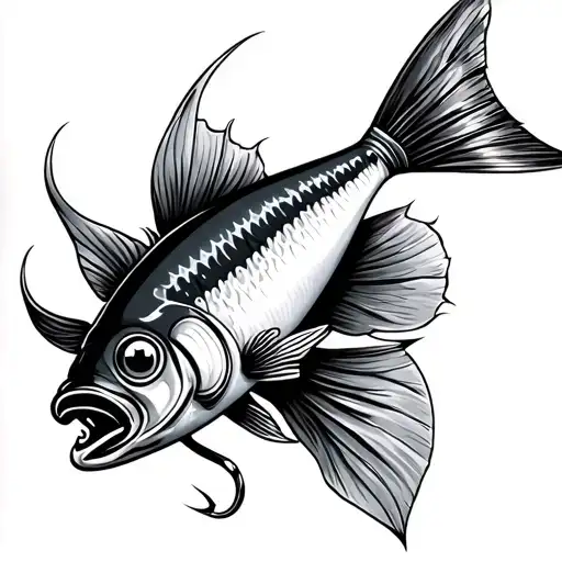 Fishing Lure tattoo design idea