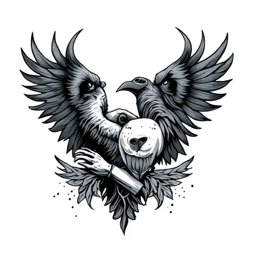 family protector  tattoo design idea