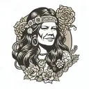 Janis Joplin tattoo design idea