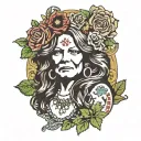 Janis Joplin tattoo design idea