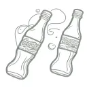 Coca Cola bottle tattoo design idea