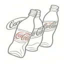 Coca Cola bottle tattoo design idea