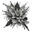 Splatters tattoo design idea