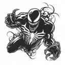 venom marvel tattoo design idea