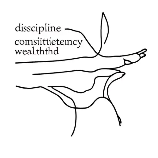 discipline consistency wealth health empathy tattoo design idea