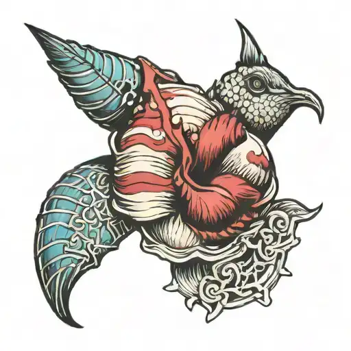 massachusetts state shell  tattoo design idea