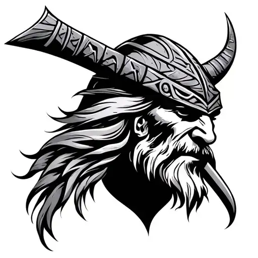 Viking Tribal tattoo design idea