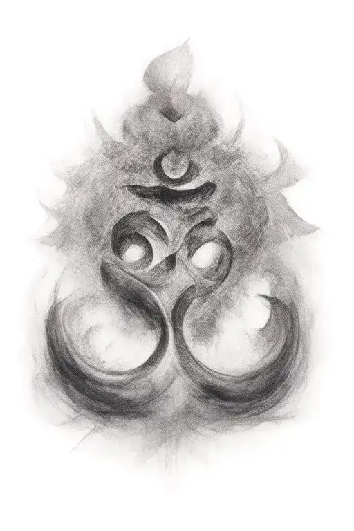 Incorporate an aum symbol tattoo design idea