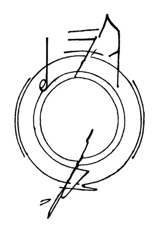 shoulder to elbow length tattoo with subtle reference to Green Day's Dookie and american idiot albums. music themed tattoo design idea