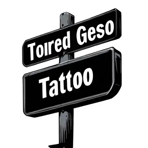 Street Sign tattoo design idea