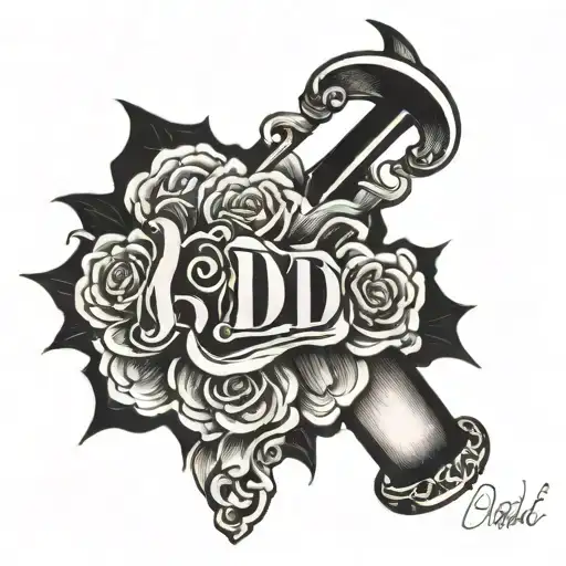 Rip Dad tattoo design idea