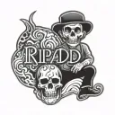 Rip Dad tattoo design idea