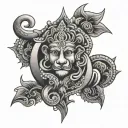 Raj tattoo design idea