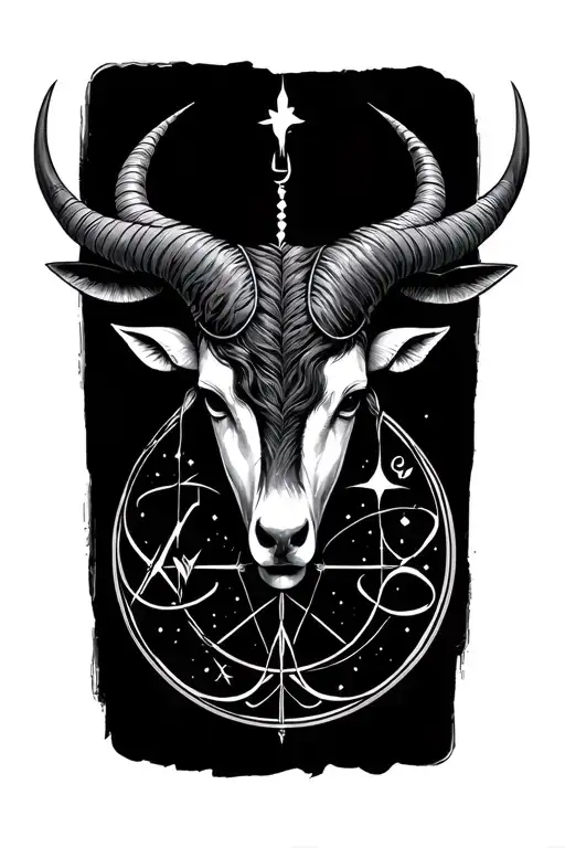 Aquarius Libra Aries Taurus zodiac symbol tattoo design idea