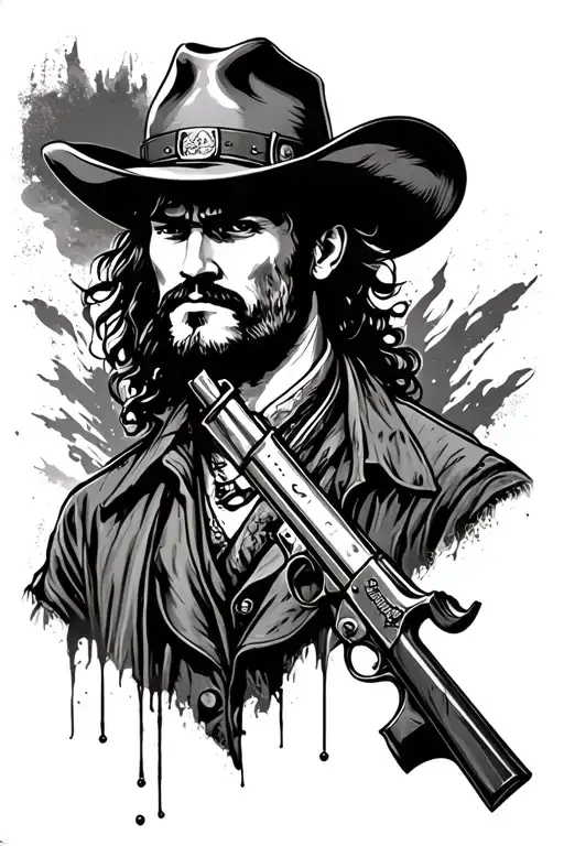 red dead redemption 2 high and low honor tattoo design idea