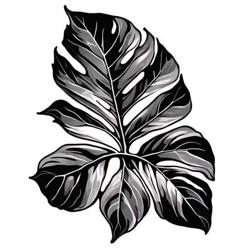 Taro Leaf tattoo design idea
