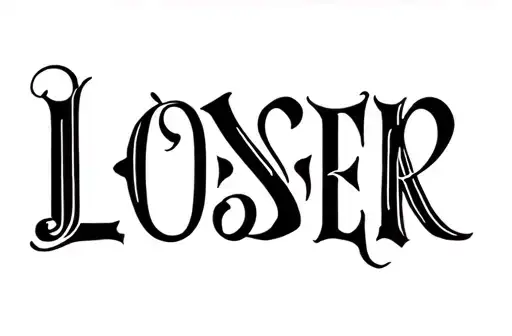 "Loser" tattoo design idea