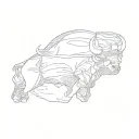 Chicago Bulls logo tattoo design idea