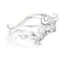 Chicago Bulls logo tattoo design idea