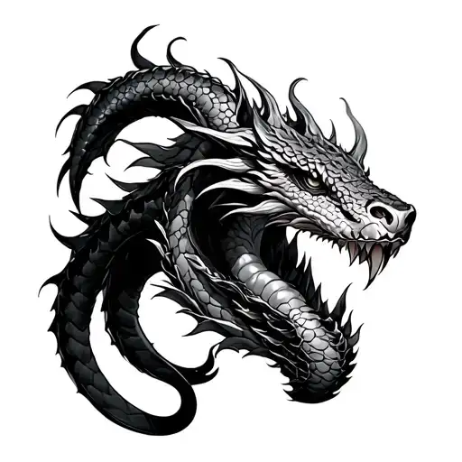 Jormungandr tattoo design idea