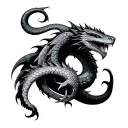 Jormungandr tattoo design idea